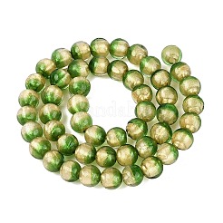Piezas de vidrio soplado hechas a mano con hilos de cuentas de polvo de oro.&nbsp;LAMP-N037-06A-04