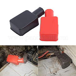 6 pz. 2 colori gomma copri terminale batteria auto custodia protettiva&nbsp;AJEW-SP0003-81