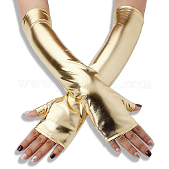 Gants longs sans doigts en polyester&nbsp;AJEW-WH20018-117C