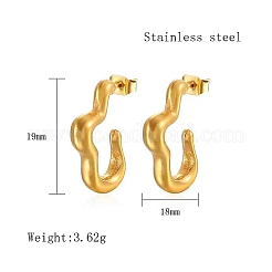 Boucles d'oreilles à tige en acier inoxydable 304&nbsp;NX6000-02