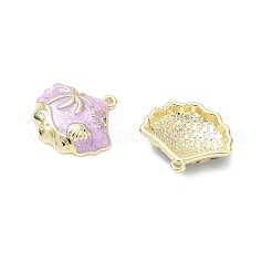 Pendentifs d'émail en alliage&nbsp;ENAM-G232-01G-02