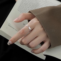 Verstellbare offene Manschettenringe aus Messing für Damen&nbsp;FS-WG65B8B-01