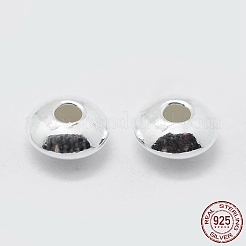 925 gewellte Distanzperlen aus Sterlingsilber&nbsp;STER-K171-43S