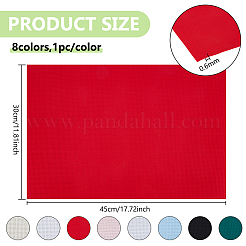 8 Stück 8 Farben 14ct Kreuzstich Canvas Baumwollstickereistoff&nbsp;DIY-FG0007-92
