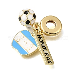 Europäische Anhänger aus Messing und Emaille mit Fußballmotiven&nbsp;KK-CBA8E93-01E