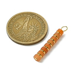 8 Stück 8 Stile natürlicher gemischter Edelstein & galvanisierte synthetische nicht magnetische Hämatit-Heishi-Perlenanhänger&nbsp;PALLOY-JF03292