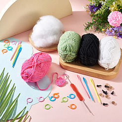 Juego de herramientas de costura que incluye agujas barbudas de acero inoxidable.&nbsp;DIY-TA0018-83A