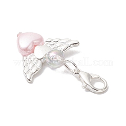 Adornos colgantes de ángel con forma de corazón de acrílico opaco&nbsp;HJEW-JM04528