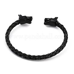 Bracelets manchettes en acier inoxydable 304 avec placage ionique (IP) pour femmes&nbsp;STAS-M023-15B