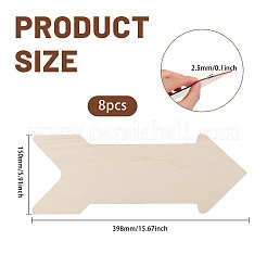 8 Stück Pfeilform&nbsp;WOOD-CA0001-86