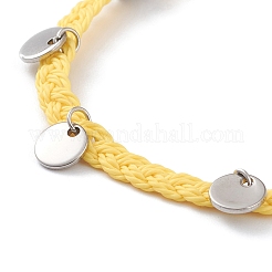 Braccialetti di perline intrecciati con filo di poliestere cerato&nbsp;BJEW-JB05762-05