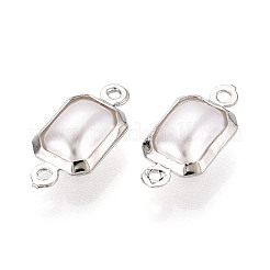 Ciondoli connettore in ottone abs imitazione perla&nbsp;KK-N286-02C-P