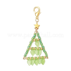 Baumschmuck mit Anhängern aus Acryl- und Glasperlen&nbsp;HJEW-MZ00377