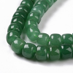 Gefärbte und erhitzte natürliche weiße Jadeperlenstränge&nbsp;G-G990-C03
