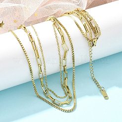 304 Edelstahl 3-lagige Halsketten für Damen&nbsp;NJEW-C084-03G