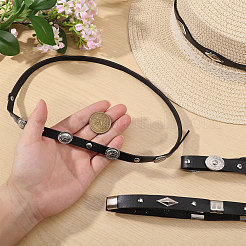 4 pz 4 stili fasce per cappelli in similpelle&nbsp;DIY-CA0008-02