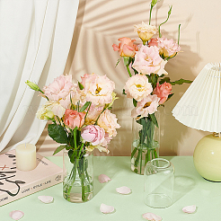 3 contenitore per l'acqua in vetro con 3 stili di fiori&nbsp;AJEW-BC0007-90