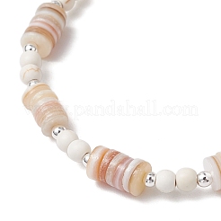 Turquoise synthétique bracelets en perles extensibles&nbsp;BJEW-JB11911-02