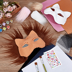 DIY-Katzenmaskenset aus Papier&nbsp;DIY-WH0591-096A