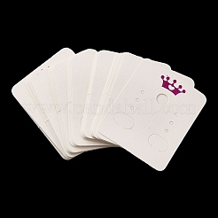 50 pezzo di carte da esposizione per orecchini con stampa di corona di carta rettangolare&nbsp;CDIS-M008-01B