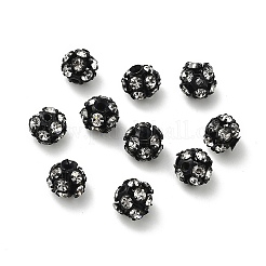 Perles de strass en cristal de laiton de 6 mm&nbsp;KK-S519-01A-EB