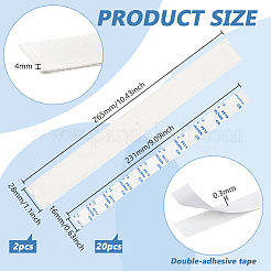 Forro de sudor de tela rectangular&nbsp;DIY-WH0632-35B-02