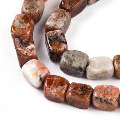 Natur Brekzien Jaspis Perlen Stränge&nbsp;G-T141-30