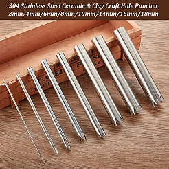 Perforatrice artigianale in acciaio inossidabile 304 per ceramica e argilla&nbsp;TOOL-WH0159-12P