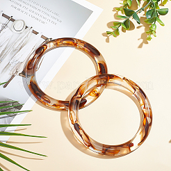 Transparente Taschengriffe aus Harz&nbsp;DIY-WH0622-540B