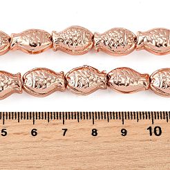 Chapelets de perles en verre électroplaqué&nbsp;EGLA-V001-01C