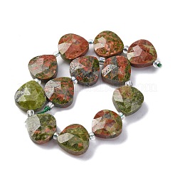 Natur Unakit Perlen Stränge&nbsp;G-P570-E06-02