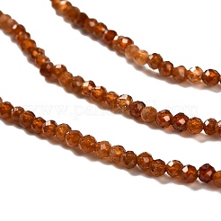 Natürliche orange Granatperlen Stränge&nbsp;G-RM2025-03-2.5mm