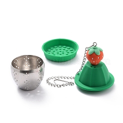 Infuseur à thé en silicone&nbsp;AJEW-G030-02
