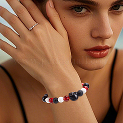 DIY-Sets zur Herstellung von Stretch-Armbändern im Gothic-Stil&nbsp;DIY-SC0033-36