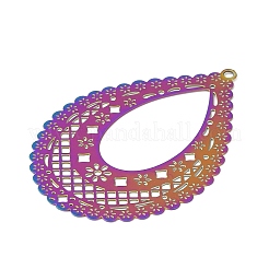 201 pendenti con decorazioni in metallo inciso in acciaio inossidabile&nbsp;STAS-Z079-02RC