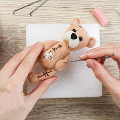 10 Stil Nadelfilzwolle Roving&nbsp;DIY-GF0011-03