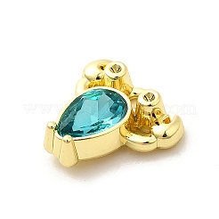 Legierung rhinestone-anhänger&nbsp;PALLOY-D330-02G-02B