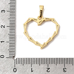 Valentinstag-Anhänger aus Messing mit klarem Zirkonia-Pavé&nbsp;KK-A296-49B-G