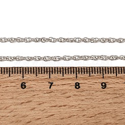 1mm Messing Seilkettenhalsketten&nbsp;NJEW-L013-11P