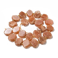 Natürliche sunstone Perlen Stränge&nbsp;G-G072-A03-02