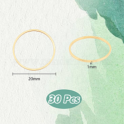 30 Stück Verbindungsring aus Edelstahl 201&nbsp;FIND-UN0003-65