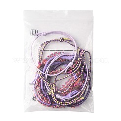 14 Stück 7 Farben Baumwollkordel Armband Set für Männer und Frauen&nbsp;BJEW-FS00025-05