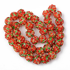 Chapelets de perles vernissées manuelles&nbsp;LAMP-N021-015A-02