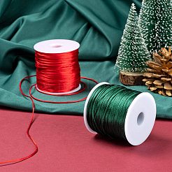 2 rouleau de fil nylon rouge et vert foncé&nbsp;NWIR-LS0001-01