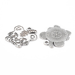 Tibetischen Stil Legierung Anhänger Emaille Fassungen&nbsp;TIBEP-N010-004AS-RS
