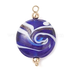 Handgefertigte Goldsand Murano Anhänger&nbsp;PALLOY-JF04217-02