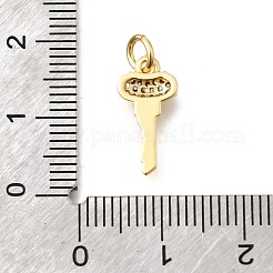 Messing micro pave klare zirkonia anhänger&nbsp;KK-D255-06G