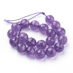 Natürlichen Amethyst Perlen Stränge&nbsp;X-G-C073-10mm-3