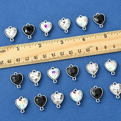 18 pieza de enlaces/conectores de vidrio de aleación de 3 colores&nbsp;GLAA-FS0001-95