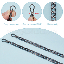 2 pieza de correas de hombro para bolso con cadena de aluminio&nbsp;FIND-PH0018-55B